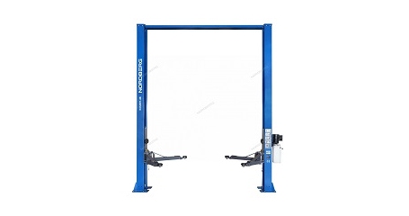 Подъемник двухстоечный NORDBERG N4120H1-4B_3+2 (4 т, верхняя синхронизация, H=4 м, 380 В, синий)