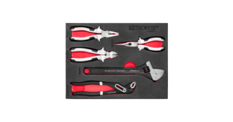 UTS5STE Набор шарнирно-губцевого инструмента в EVA ложементе 280х375 мм, 5 предметов