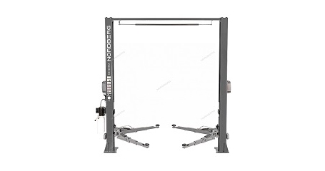 Подъемник 380V 2х стоечный 4 т с верхней синхронизацией (синий) снятие со стопоров с одной колонны NORDBERG N4122HM-4G