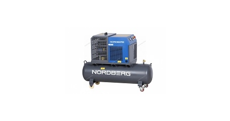 Компрессор винтовой NORDBERG NCF5R (4 кВт, 10 бар, 450 л/мин, ресивер 180 л, IP54)