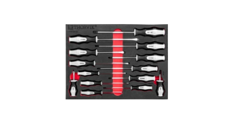 UTS14STE Набор отверток стержневых в EVA ложементе 280х375 мм, 14 предметов