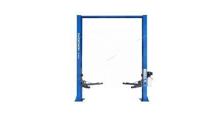 Подъемник двухстоечный NORDBERG N4120H-4B_3+2_220 (4 т, верхняя синхронизация, H=3,6 м, 220 В, синий)