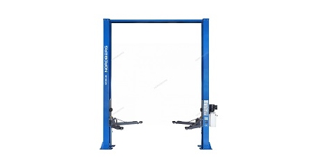 Подъемник двухстоечный NORDBERG N4120H-4B_3+2_380 (4 т, верхняя синхронизация, H=3,6 м, 380 В, синий)