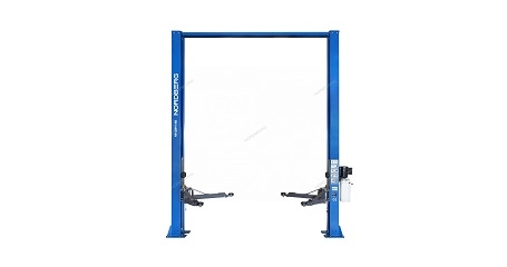 Подъемник двухстоечный NORDBERG N4120H1-4B_3+2 (4 т, верхняя синхронизация, H=4 м, 220 В, синий)