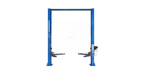 Подъемник двухстоечный NORDBERG N4120H1-4B_3+2 (4 т, верхняя синхронизация, H=4 м, 220 В, синий)