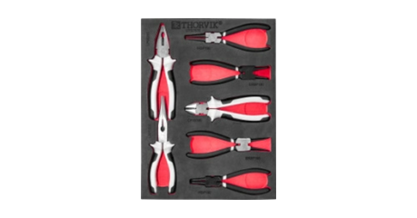 UTS7STE Набор шарнирно-губцевого инструмента в EVA ложементе 280х375 мм, 7 предметов