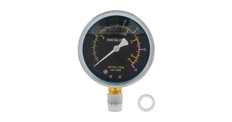 Манометр для пресса гидравлического Ombra OHT613VPG (с ножным приводом), 12 т