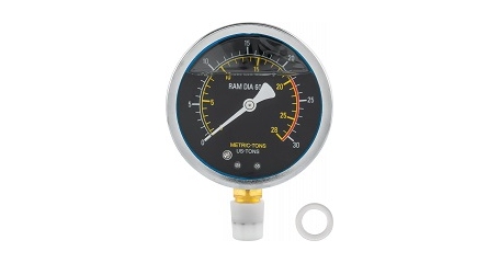 Манометр для пресса гидравлического Ombra OHT621VPG (с ножным приводом), 20 т