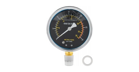 Манометр для пресса гидравлического Ombra OHT621VPG (с ножным приводом), 20 т