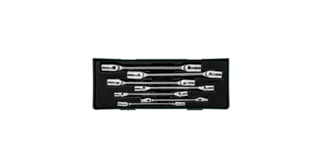 W43A107SP Набор ключей гаечных карданных в ложементе, 6-19 мм, 7 предметов