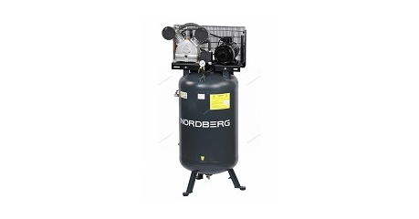 Компрессор вертикальный поршневой NORDBERG NCPV300/880 с ременной передачей 380 В, ресивер 270 л, 880 л/мин