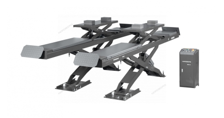 Подъемник ножничный для сход-развала NORDBERG N635-4,5G (4,5 т, 380 В, 2 уровня, с авар. опусканием, серый)