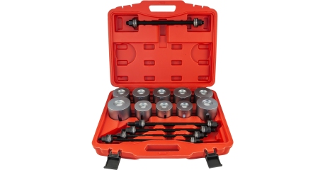 APPS27 Инструмент универсальный для замены сайлентблоков в наборе, 44-90 мм, 27 предметов