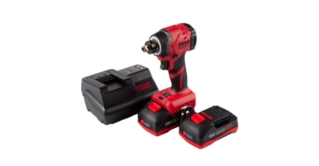 Аккумуляторный шуруповерт MIGHTY SEVEN DS-203SP, ударный, 18 В, 4 предмета, кейс, в комплекте набор бит