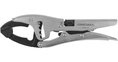 P52C10 Зажим ручной переставной с шарнирной губкой и трубным захватом, 250 мм, 0-80 мм