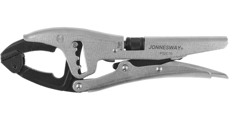 P52C10 Зажим ручной переставной с шарнирной губкой и трубным захватом, 250 мм, 0-80 мм