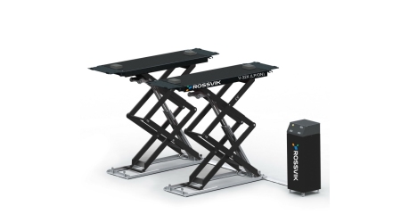 Автоподъемник ножничный напольный ROSSVIK PRO V-32X (LP/ON) (г/п 3.2 т, 380 В, RAL7040, цвет серый)