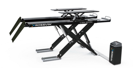 Автоподъемник ножничный напольный для р/с ROSSVIK PRO V-55X (52/ON) (г/п 5.5 т, 380 В, RAL7040, серый)