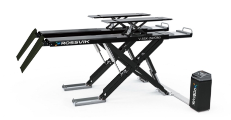 Автоподъемник ножничный напольный для р/с ROSSVIK PRO V-55X (52/ON) (г/п 5.5 т, 380 В, RAL7040, серый)