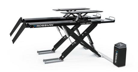 Автоподъемник ножничный напольный для р/с ROSSVIK PRO V-55X (46/ON) (г/п 5.5 т, 380 В, RAL7040, серый)