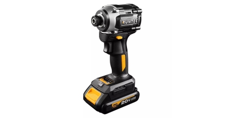 Винтоверт ударный аккумуляторный RUNTEC PRO 1/4", 20В, 2*2Ач, 230Нм