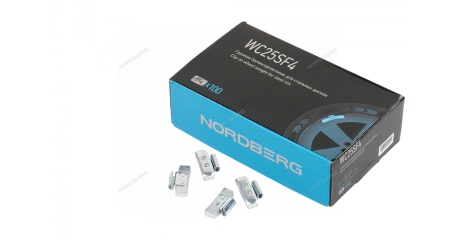 Грузики балансировочные для стальных дисков NORDBERG WC25SF4 (Fe, 25 г, 100 шт.)
