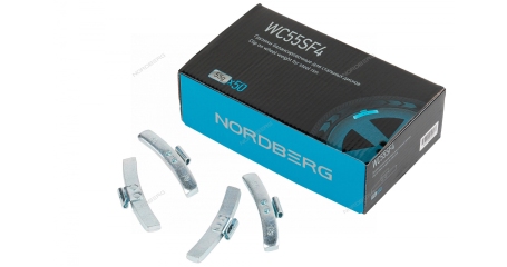 Грузики балансировочные для стальных дисков NORDBERG WC55SF4 (Fe 55 г, 50 шт.)