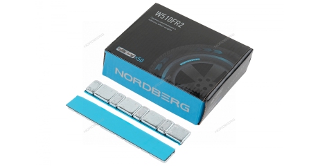 Грузики самоклеящиеся закругленные NORDBERG W510FR2 (4х5+4х10 г, Fe, L=12 см, 50 лент)