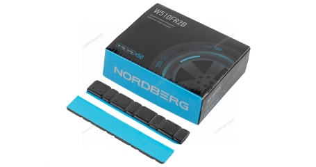Грузики самоклеящиеся NORDBERG W510FR2B (4х5+4х10 г, Fe закругленные L=12 см, черные, 50 лент)