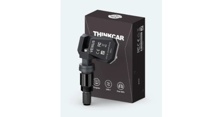 Датчик TPMS зажимной программируемый универсальный металлический THINKCAR VENU 5 (433МГц+315МГц, черный)
