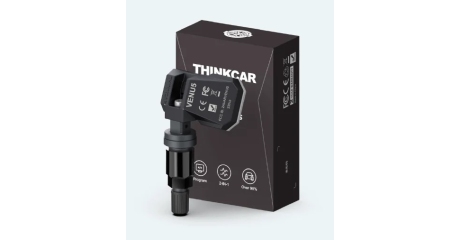 Датчик TPMS зажимной программируемый универсальный металлический THINKCAR VENU 5 (433МГц+315МГц, черный)