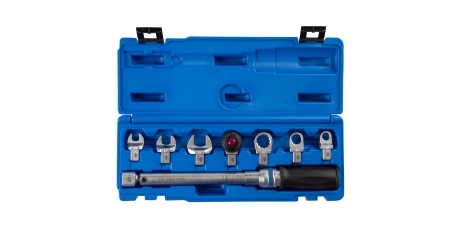 Ключ динамометрический серии FIT" KING TONY 345104D08MR (9х12 мм, с набором насадок 10-17 мм, 10-60 Нм, кейс)"""