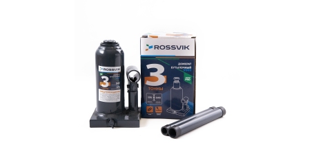 Домкрат бутылочный ROSSVIK PRO V003 (г/п 3,0 т)