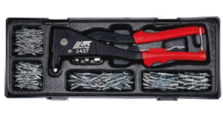 Заклепочник ручной вытяжной с набором заклепок JTC K201Z