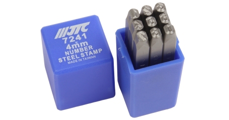 Клейма цифровые JTC 7241 (4 мм, HRC 60+-2 град., DIN 1451)