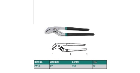 Клещи переставные ROSSVIK PW10 (10