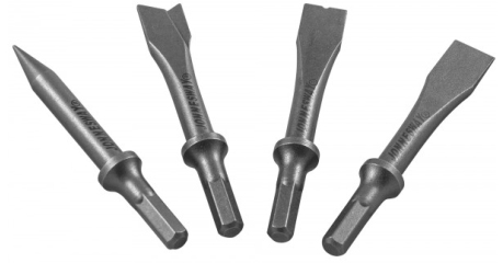 Комплект насадок коротких для пневматического молотка Jonnesway JAZ-3944H (JAH-6832/6833/H, 4 предмета)