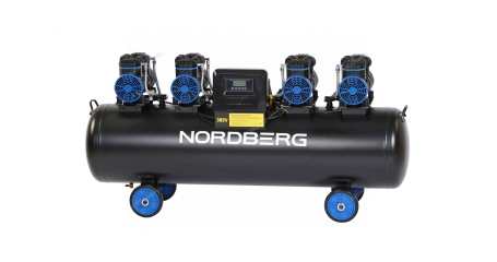 Компрессор безмасляный NORDBERG NCEO200/1000 (380 В, ресивер 200 л, 1000 л/мин)