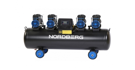 Компрессор безмасляный NORDBERG NCEO200/1000 (380 В, ресивер 200 л, 1000 л/мин)