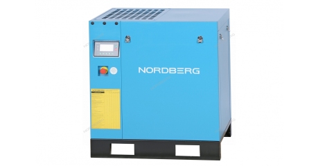 Компрессор винтовой NORDBERG NCC10 (7,5 кВт, 10 бар, 900 л/мин, IP55, без ресивера)