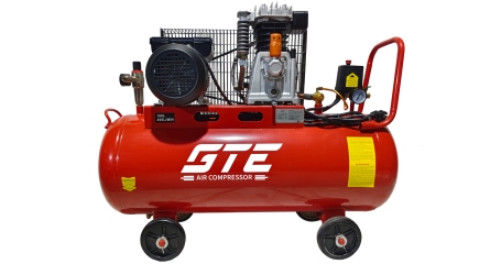 Компрессор поршневой ременной одноступенчатый GTE MR100A300B (220 В, 300 л/мин, ресивер-100 л)