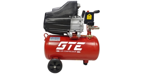 Компрессор поршневой с прямым приводом GTE-MK024180B (220 В, 180 л/мин, ресивер-24 л)