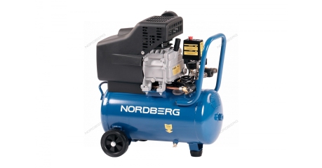 Компрессор поршневой NORDBERG NCE25/241 (220 В, ресивер 24 л, 240 л/мин)