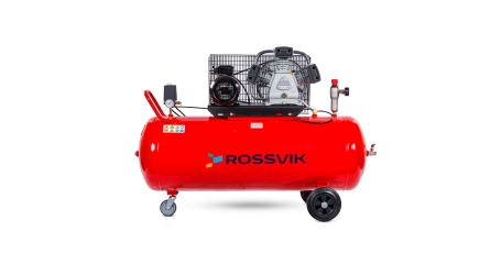 Компрессор ROSSVIK СБ4/С-200.LB40 (580 л/мин, 10 бар, ресивер 200 л, 380 В/3 кВт, RAL3001 красный)