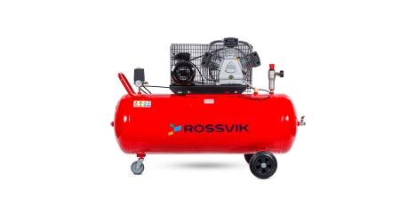 Компрессор ROSSVIK СБ4/С-200.LB40 (580 л/мин, 10 бар, ресивер 200 л, 380 В/3 кВт, RAL3001 красный)