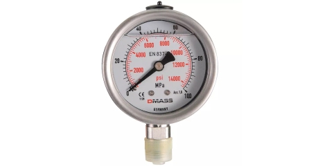 Манометр гидравлический GARWIN PRO 819050-4 (1000 бар, 63 мм, 1/4")