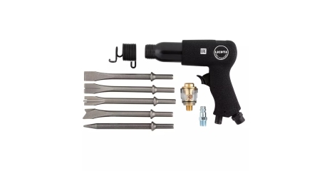 Молоток пневматический в комплекте с зубилами Licota PAH-20002RK (в кейсе, 10 пр., энерг. уд. 7,2 Дж)