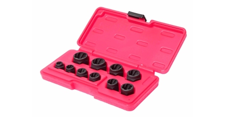 Набор головок для поврежденных болтов и гаек JTC 1545 (8-19 мм, 10 предметов в кейсе)