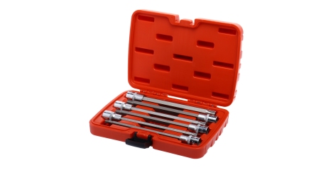 Набор головок с насадкой удлиненных JTC 7258 (1/2", в кейсе, 6 предметов, RIBE, RM7-RM13)