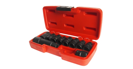 Набор головок специальных 5-ти гранных и RIBE JTC 4918S (1/2", 3/8", 10 предметов в кейсе)